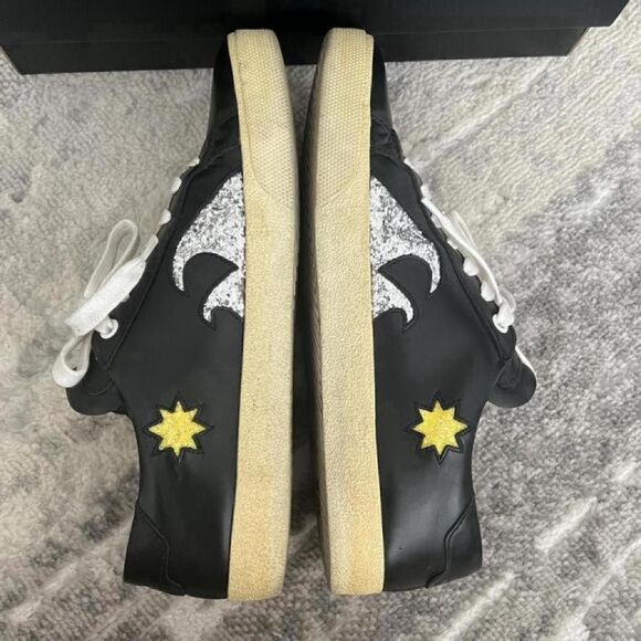 Saint Laurent Court Classic SL06 “Sea Sex & Sun” Glitter Sneakers in Black - Picture 4 of 8